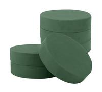 MANCHAP Lot de 6 Blocs de Mousse Florale Ronde de 16,5 x 4 cm, cylindres en Mousse Florale pour Composition Florale Artificielle, décoration de fête, Bricolage