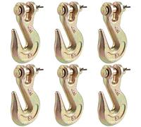 MANCHAP Lot de 6 crochets de sécurité G70 de 8 mm pour chaîne de remorquage - Crochet de sécurité en acier forgé pour remorque et camion - Ouverture de 6,3 mm - Capacité : 2 131,9 kg