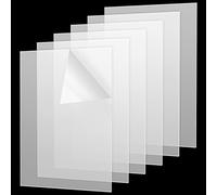 MANCHAP Lot de 6 feuilles acryliques plaque transparente A4-29,7 x 21 cm - Panneaux plaque acrylique transparente 2 mm pour décoration de maison, peinture