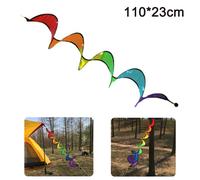 Manche à air de jardin, couleurs vives et effet poissons nageant, compatible avec une décoration extérieure facile à utiliser et à ranger