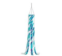 Manche à air d'Halloween - Décoration de jardin - Drapeau à suspendre - 101,6 cm avec lumières - LED éclairées sans lumière - Motif tasse des années 90