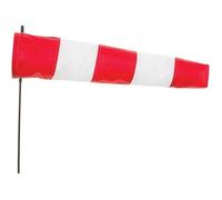 Manche à air INVENTO Airport - L 60 cm - Rouge et blanc - A planter