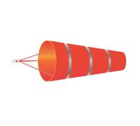 Manche à air réfléchissant avec ceinture fluorescente à suspendre pour jardin, pelouse, terrasse, girouette