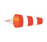 Manche à air réfléchissante, de Direction du Vent avec Ceinture Fluorescente, girouette Suspendue en Plastique pour Jardins, pelouses et patios, Chaussette de Mesure du Vent Suspendue