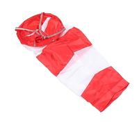 Manche à air rouge 100cm |Indicateur de direction du vent en polyester pour fermes/aéroports/stations météorologiques |Chaussette à vent robuste avec corde tissée et clip pour une (Fluorescent Style)