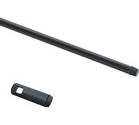 Manche à balai NÖLLE Manche à métal noir Longueur 120 cm, diam. 21 mm Métal avec filetage, plastikummantelt