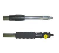 Manche de lavage avec passage d'eau Alu télescopique 2 x 1,20 m Aexalt G