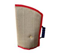 Manche Anti-Morsure Chien Manche Bâton Protection Entraînement Jute Robuste Adapté à La Formation des Jeunes Chiens Dressage Exercices Interactifs, Bord Rouge