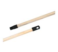 Manche balai bois brut 1m30 à vis plastique Domergue