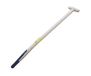MANCHE BEQUILLE TOURNÉE 80 CM PERCE POUR FOURCHE A BECHER A SOIE AVEC FERULE PERRIN - 131110