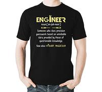 Manche Courte Engineer - Someone Who Does Precision Guesswork T-Shirt Hommes Haut Respirant T Shirt pour Randonneur Gym Entraînement 3XL