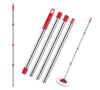 Manche de balai télescopique de rechange pour serpillère Vileda Turbo - Manche en acier inoxydable réglable - Compatible avec balai serpillère Vileda EasyWring (filetage américain)