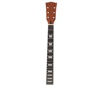 Manche de guitare électrique en bois - 22 frettes - Touche en bois de rose - Incrustation trapézoïdale - Largeur de noix de 42 mm - Barre d'appui bidirectionnelle - Jouabilité lisse - Remplacement