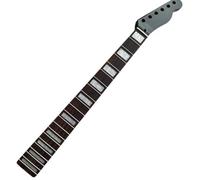 Manche de guitare électrique en érable, 21 frettes, 25.5 pouces, incrustation bloc palissandre noir