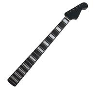 Manche de guitare Style érable 25.5 pouces, 22 frettes, incrustation touche en palissandre, noir, bricolage