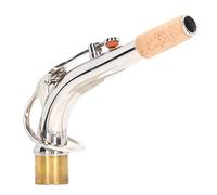 Manche de saxophone alto |Pièce de saxophone de 24,5 mm pour remplacement/réparation |Col courbé Silver Sax pour un flux d'air stable et un son clair