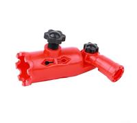 Manche d'extension de pinceau pour rouleau et racloir, 3 en 1 réglable avec rotation à 160°, convient aux pinceaux de 1 à 5 pouces, outil de peinture multi-angle en ABS rouge