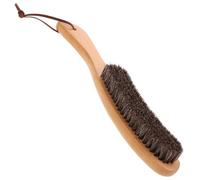 Manche en Bois Brosse Anti-peluches en Crin de Cheval | Réutilisable, Retire Peluches et Poussières, pour Costumes et Intérieur Voiture, Marron