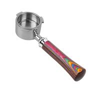 Manche En Bois Coloré 51/54/58 Mm, Compatible For Delonghi/Barsetto/Berivlle/Lamarzocco/Flair58/ECM/Lelit/wega, Porte-filtre Sans Fond.(3 Ears Delonghi)
