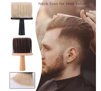 Manche En Bois Doux Cou Visage Duster Brosses Styliste Salon De Coiffure Coiffure Coupe Cheveux Propre Barbe Brosse À Cheveux