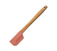 Manche en bois rond spatule en silicone ménage mélange grattoir cuisine cuisson gâteau grattoir (PK1, 24x4x2)