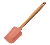 Manche en bois rond spatule en silicone ménage mélange grattoir cuisine cuisson gâteau grattoir (PK3, 29x6x2)