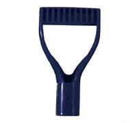 Manche en D en plastique pour outils de jardin - Mât de rechange léger pour pelle et râteau - Alésage de 31 mm - Équipement de jardinage à faire soi-même - Adoucisseur de sol extérieur (bleu)