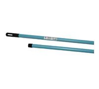 Manche métal gainé - 120 cm Bleu rayé gris