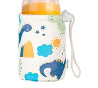 Manche plus chaude pour bouteille de pépinière, couverture de manches de bouteille de crèche | Pu Leather Toddler Bottle Warmer Sleeve,Garde les boissons chaudes garçons filles alimentant une tasse à