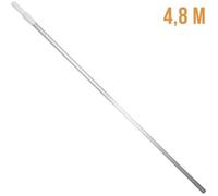 Linxor - Manche télescopique de 2.53 m à 4.80 m en Aluminium pour épuisette, Balai, Brosse etc...