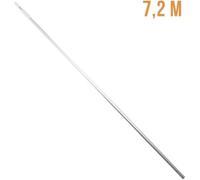 Manche télescopique de 2.62 m à 7.20 m en aluminium pour épuisette, balai, brosse etc... - Linxor