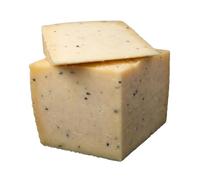 Manchego à la Truffe - Fromage de Brebis Espagnol Affiné - Portion 1/4 de Meule 780g - Lait de Brebis & Éclats de Truffe Noire - Saveurs Puissantes & Texture Ferme