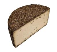 Manchego au Romarin - Fromage de Brebis Espagnol Artisanal - Demi-Meule de 1,5 kg environ - Pâte Pressée Recouverte de Romarin Frais - Saveurs Méditerranéennes & Boisées