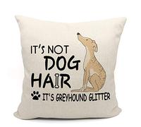 Mancheng-zi Housses de coussin pour lévrier 45,7 x 45,7 cm, cadeau pour lévrier italien, coussin réservé pour le chien