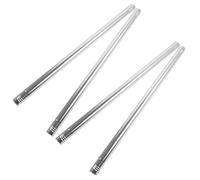 Manches à Balai et Prise Confortable en Acier Inoxydable Balai Argenté 4pcs Design Ergonomique et Accessoires pour et Serpillière pour Serpillière