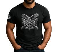 Manches Courtes 250E Anniversaire des États-Unis, 250E Anniversaire, Nous, Le Peuple T-Shirt Durable Tee Shirt Classics T-Shirts De Sport pour Workout Randonnée Running M