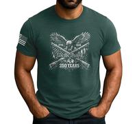 Manches Courtes 250E Anniversaire des États-Unis, 250E Anniversaire, Nous, Le Peuple T-Shirts De Sport Crew Neck Tee Shirt Durable Sportswear pour Randonnée Running Outdoo S