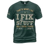 Manches Courtes C'est Ce Que Je Fais, Je Répare des Trucs, Je Connais des Choses, C'est Drôle. Sportswear Crew Neck T-Shirts De Sport Doux T-Shirt pour Randonnée Outdoo Running S