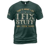 Manches Courtes C'est Ce Que Je Fais, Je Répare des Trucs, Je Connais des Choses, C'est Drôle. Sportswear Crew Neck T-Shirts De Sport Doux T-Shirt pour Running Workout Randonnée L