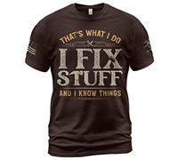 Manches Courtes C'est Ce Que Je Fais, Je Répare des Trucs, Je Connais des Choses, C'est Drôle. Sportswear Confortable Tee Shirt Durable T-Shirts De Sport pour Outdoo Running Randonnée S
