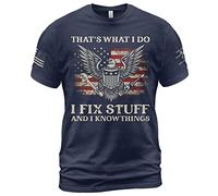 Manches Courtes C'est Ce Que Je Fais, Je Répare des Trucs, Je Connais des Choses, C'est Drôle. T-Shirts De Sport Durable T-Shirt Confortable Sportswear pour Running Randonnée Workout XXL