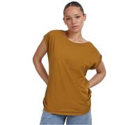 Urban Classics T-shirt Manches courtes retroussées, coupe ample, 100% coton – Cognac XL