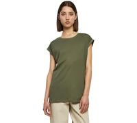 Urban Classics T-shirt – Manches retroussées, épaules tombantes, coupe ample, 100% coton – Olive XXXL