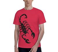 Manches Courtes Tatouage Scorpion Mode Impression 3D Tee Shirt Durable Sportswear Confortable T-Shirt pour Randonnée Outdoo Running S