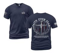 Manches Courtes Une Nation sous Dieu, Christianisme, Religion T-Shirt Durable T-Shirts De Sport Confortable Sportswear pour Running Randonnée Outdoo 3XL