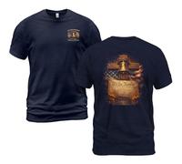 Manches Courtes Une Nation sous L'Égide De Dieu, Le Christianisme, 250 Ans De Bénédictions T-Shirts De Sport Confortable Tee Shirt Classics Sportswear pour Outdoo Running Workout S