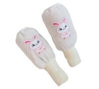 Manches De Bras Chaudes en Coton pour Gants À Bras Longs avec des Lapins De Dessin Animé pour Les Activités Hivernales Écriture Et Lecture des Étudiants Manchettes d'hiver pour Étudiants
