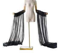 Manches de mariée Respirantes, Robe de mariée élégante, Bras Long Transparent pour diverses Occasions, Artistes de scène, Bras en Tulle