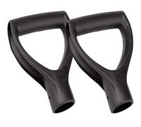 Manches de Pelle Lot de 2 Poignée en Plastique Noir | Remplacement Simple, Installation Rapide, pour Outils de Jardin et Neige, Format Pratique
