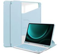 Manches de sac de la boîte de PC de table Étui pour tablette intelligente compatible avec Samsung Galaxy Tab S9 FE Plus/+ SM-X610/SM-X616 de 12,4 pouces avec étui pour clavier et support de visu